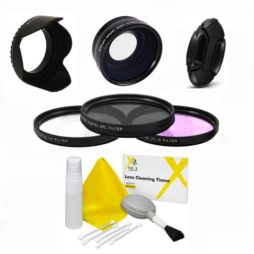 Kit obiettivo zoom filtro - , +