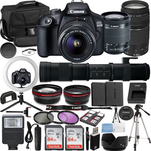 Canon eos 2000d vlogger kit - eos,