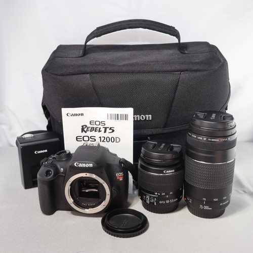 Canon eos rebel 18mp dslr - t5,